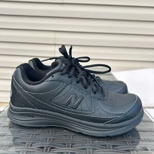 New Balance 577 Black Leather Comfort Walking Sneakers WW577BK 7